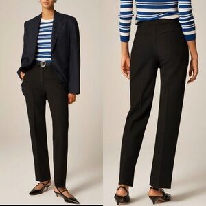 J. Crew Kate Carreman Dress Pants Stretch Black Trousers Career‎ Size 14T